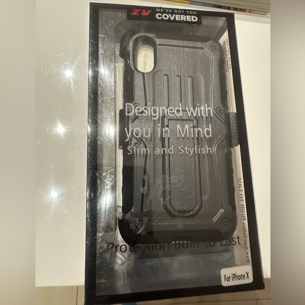 NWT ZV gray iPhone X case